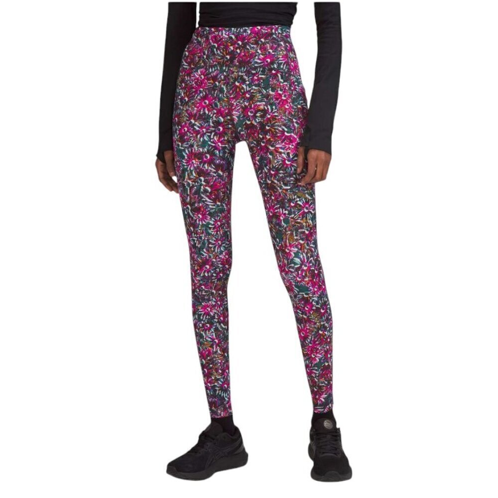 Lululemon Swift Speed High-Rise Tight 28" Floral Electric Multi, Luxtreme Size 2